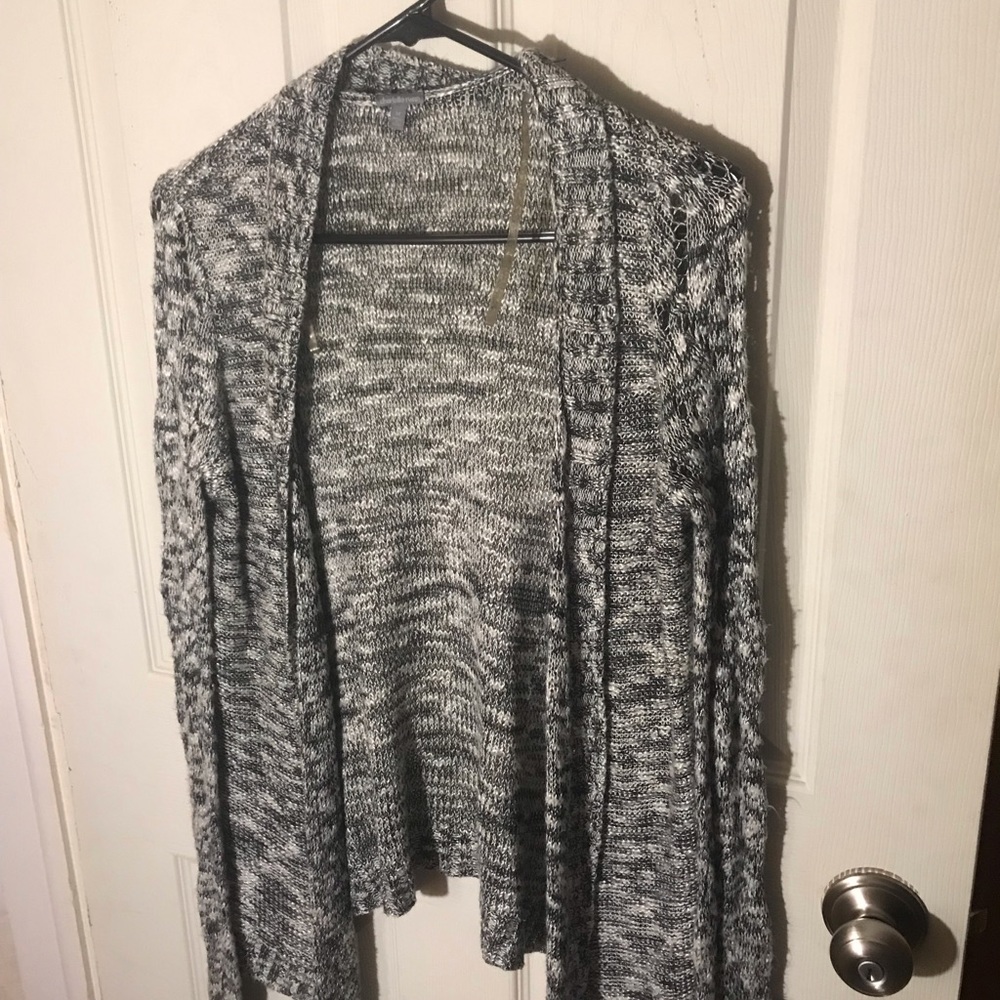 Gray cardigan